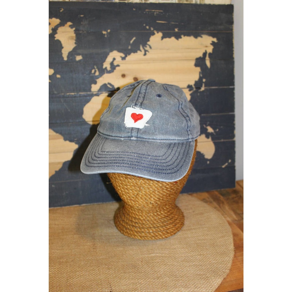 Home Free women's faded distressed Arkansas state love baseball hat